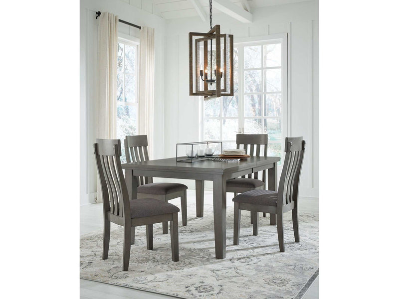 (Online Special Price) Hallanden Gray Dining Room Set / 5pc - Ornate Home