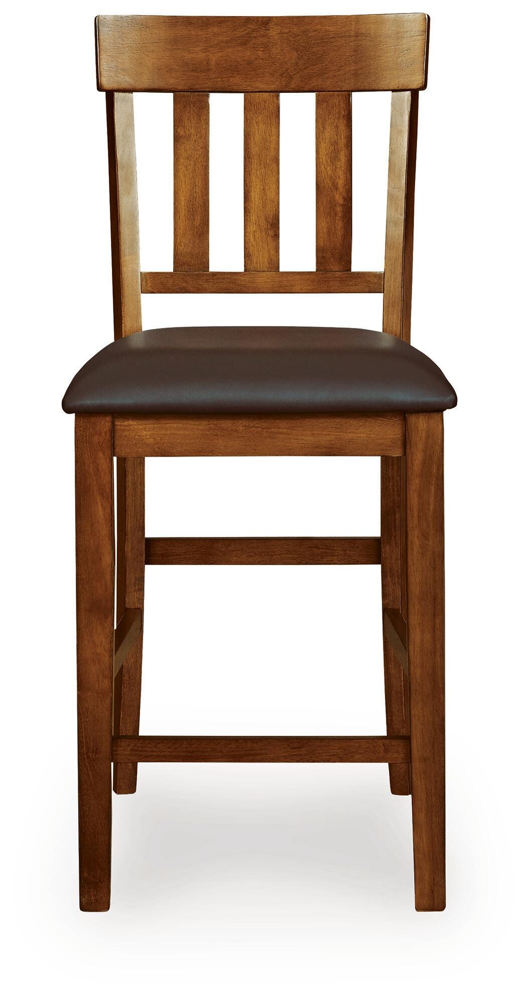 Ralene Medium Brown Counter Hight Dining Table and 6 Barstools (Online Special Price)