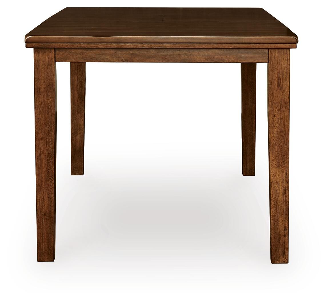 Ralene Medium Brown Counter Hight Dining Table and 6 Barstools (Online Special Price)