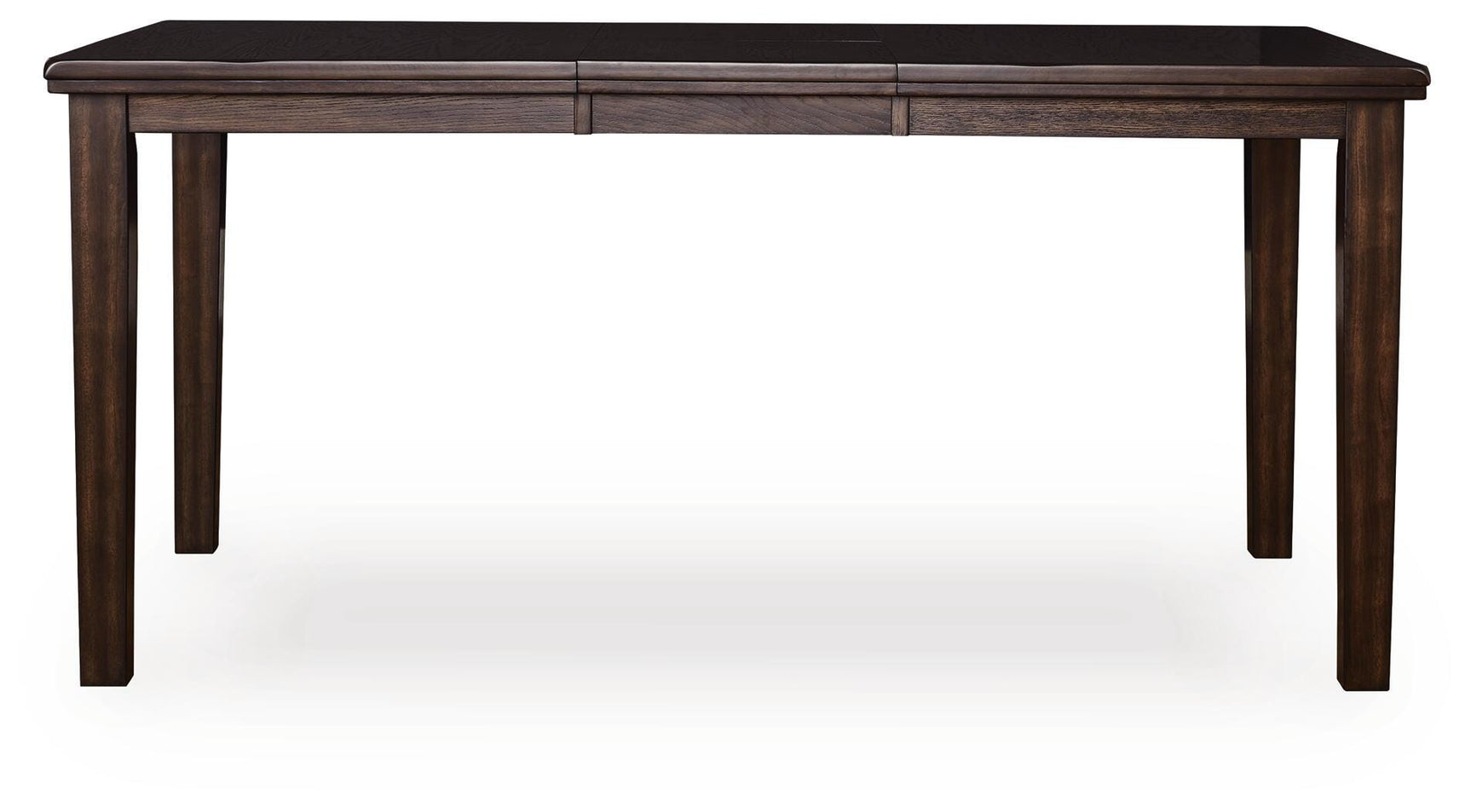 Haddigan Dark Brown Counter Height Extension Table and 8 Barstools
