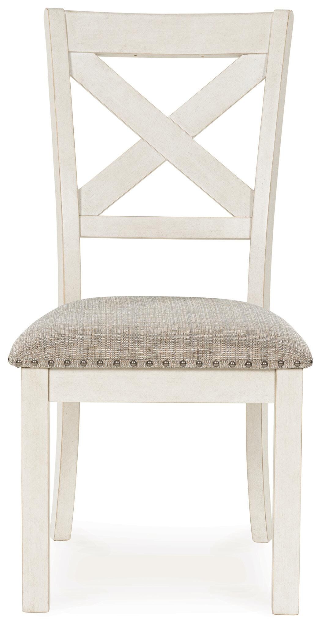 Robbinsdale Antique White Dining Table, 6 Chairs and Bench