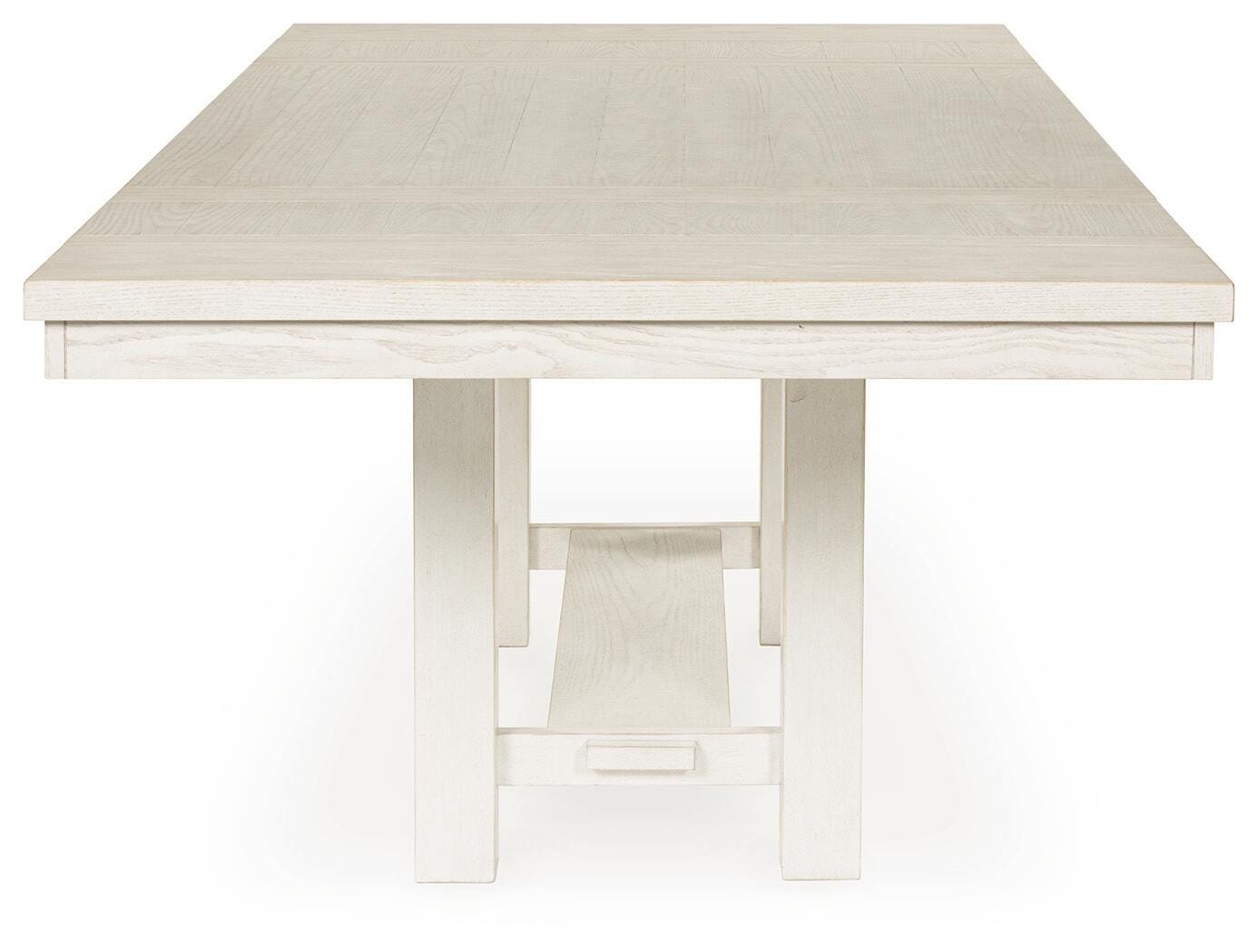 Robbinsdale Antique White Dining Table, 6 Chairs and Bench