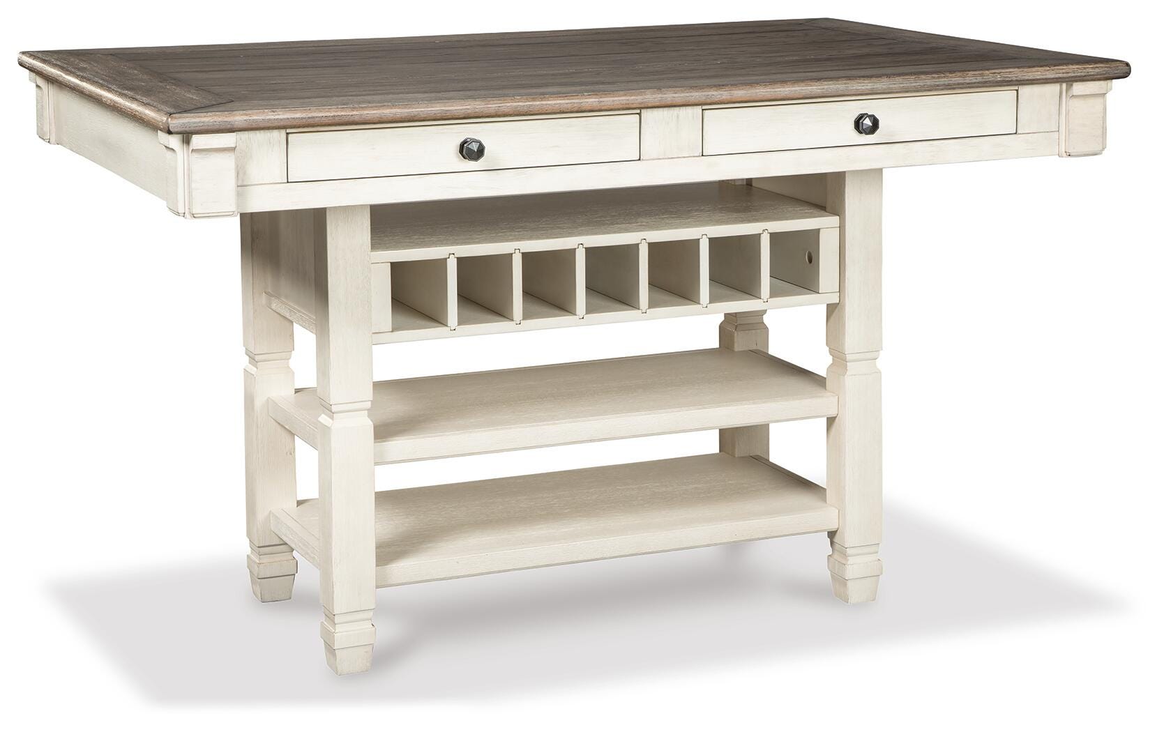 Bolanburg Antique White Counter Height Dining Table and 4 Barstools (Online Special Price)