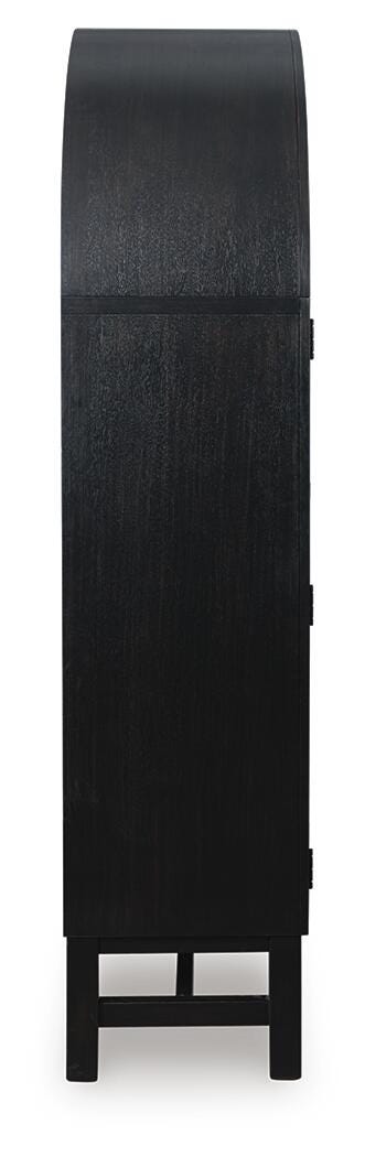 Chadworth Black/Brown Display Cabinet (Online Special Price)