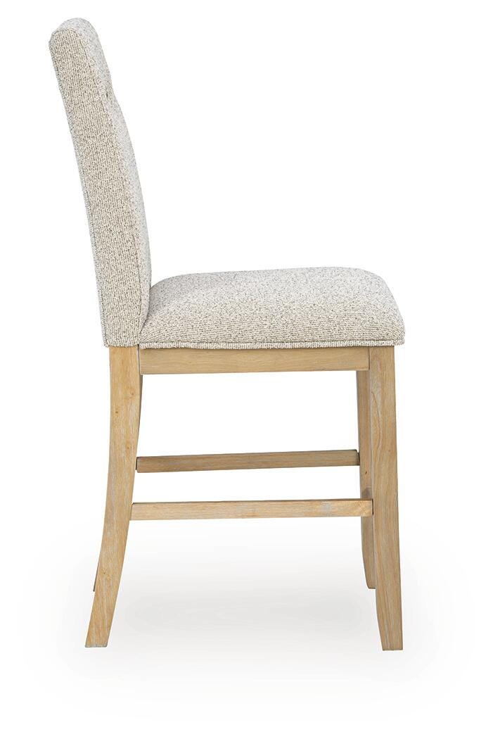Lasinger Light Brown Counter Height Dining Table and 4 Barstools