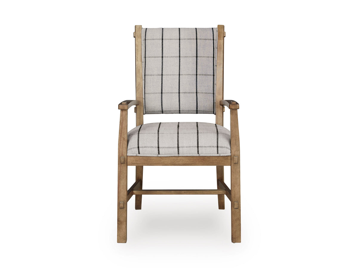 Ridgester Light Brown Extension Dining Table, 2 Arm Chairs and 8 Side Chairs