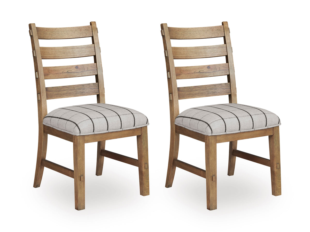 Ridgester Light Brown Extension Dining Table, 2 Arm Chairs and 8 Side Chairs