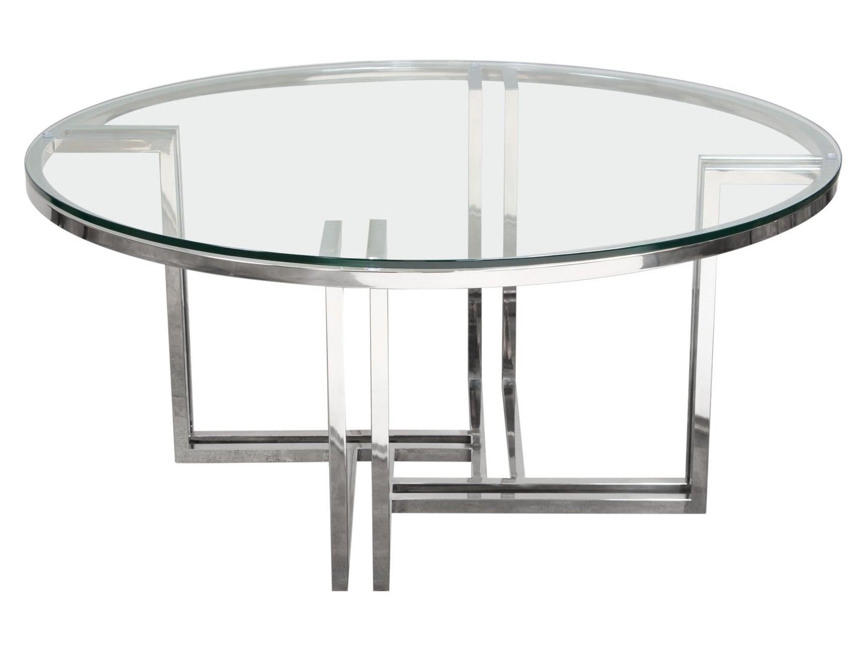 DEKO Stainless Steel Round Coffee Table - Ornate Home