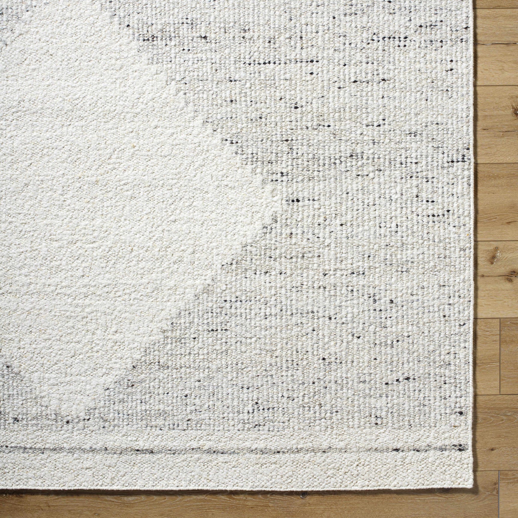 Ethara Ivory Charcoal Global Bohemian Tribal Pattern Wool Handmade Area Rug - Clearance