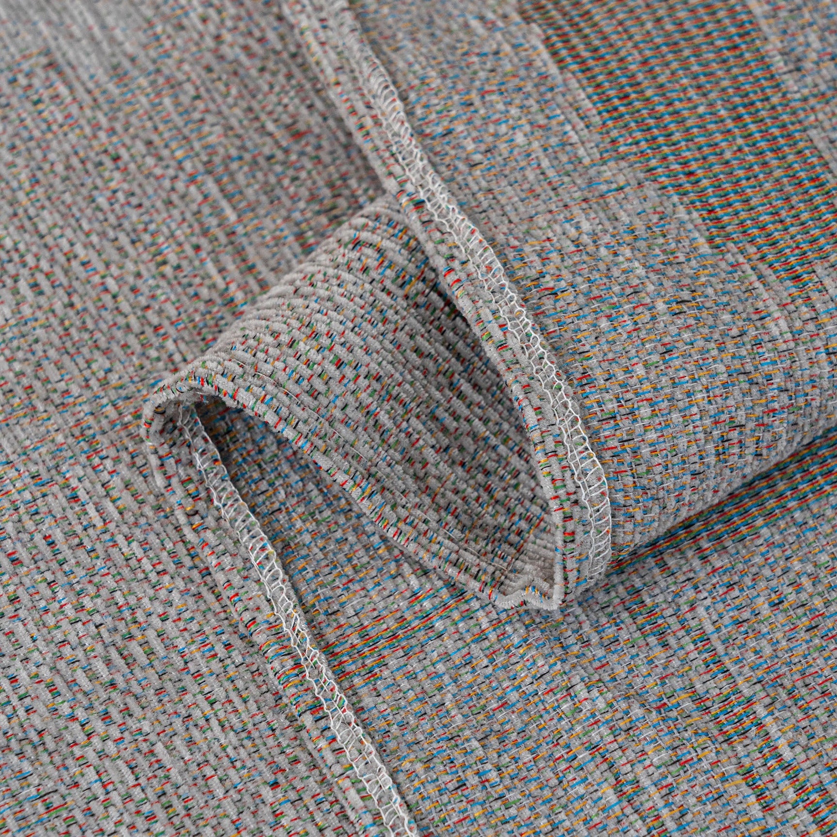 Chenille Sofa Cover Throw Blanket, Woven Textured Minimalist Wabi-Sabi Couch Cover