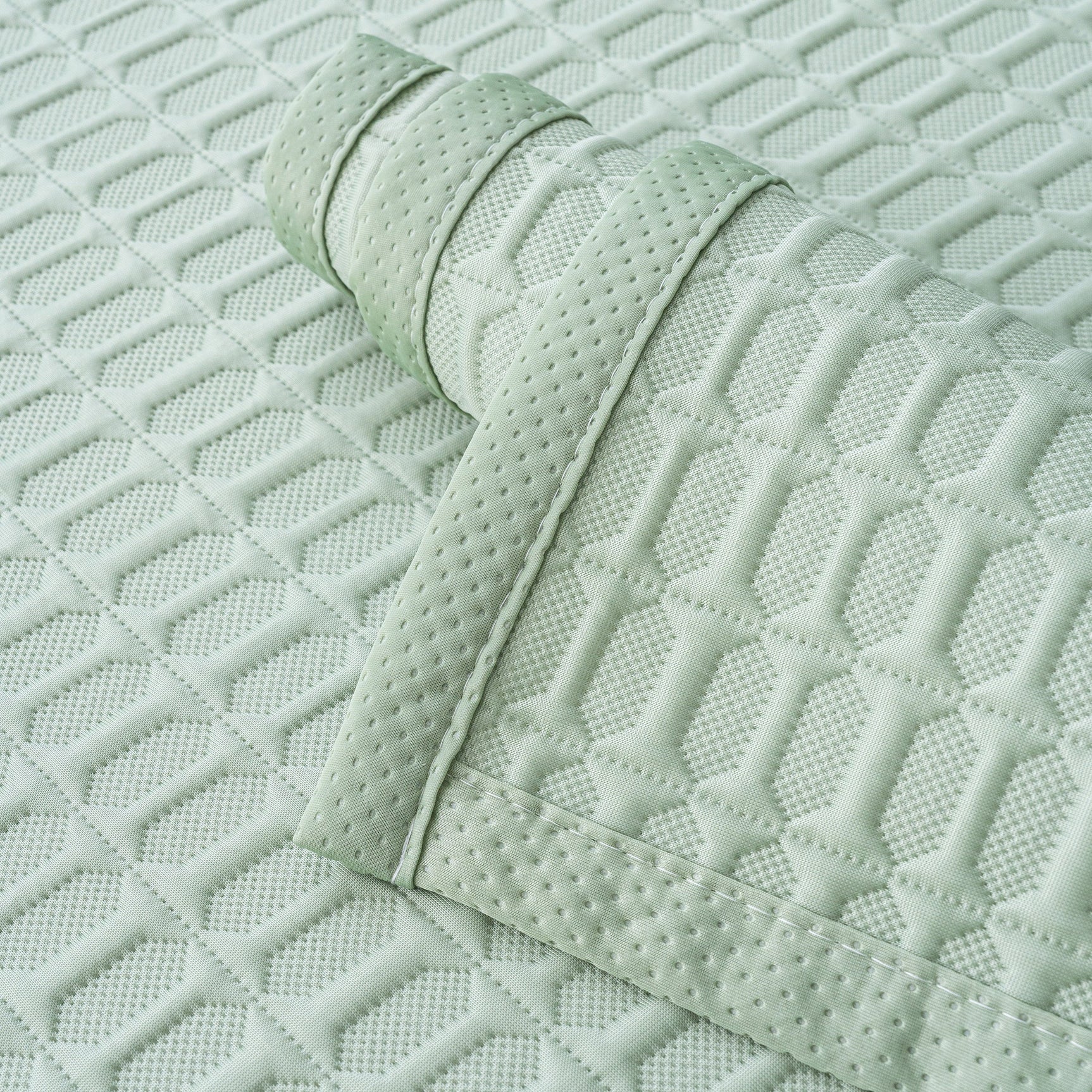 Geometric Textured Couch Slipcover Protector Non-Slip Ice Silk Sofa Cover for Couch