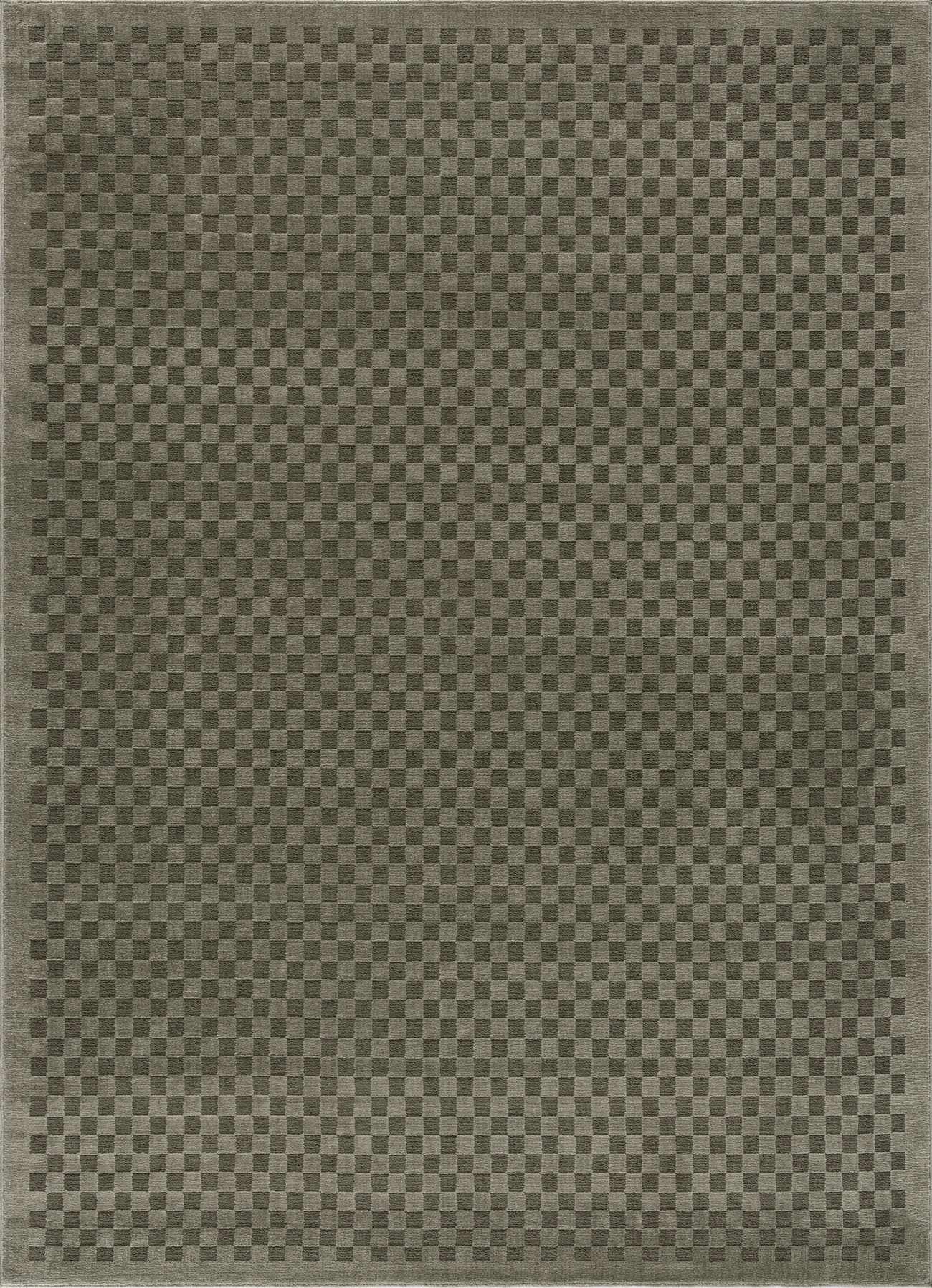 Gaiwan Olive Green Washable Area Rug