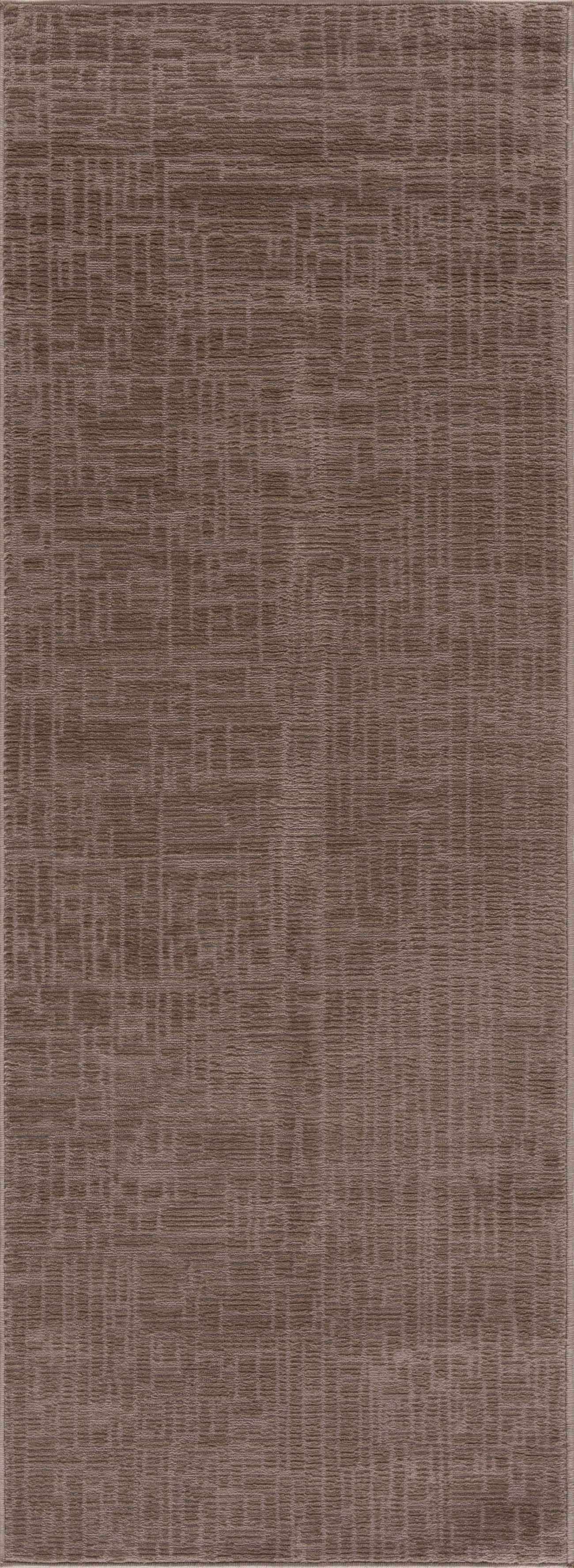 Leanna Light Brown Washable Area Rug