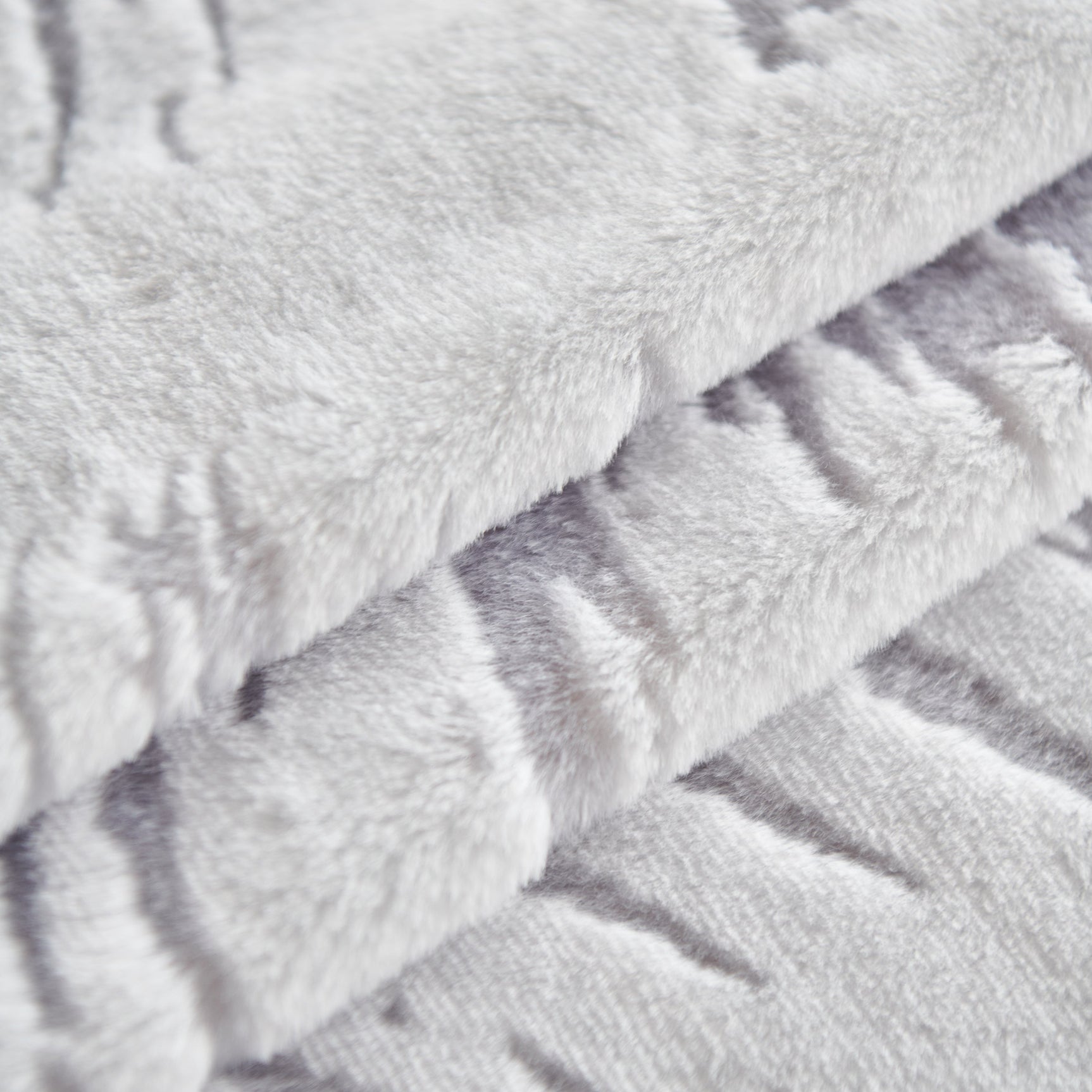 Plush Faux Fur Warm Sofa Cover with Waves Jacquard Textured Throw Blankets for Couch