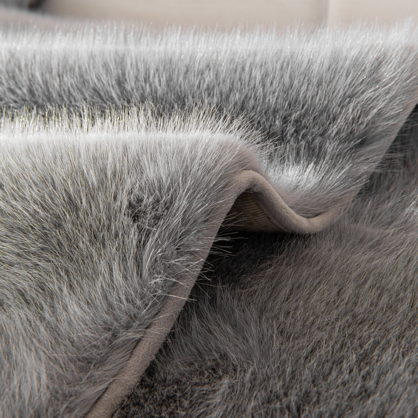 Faux Mink Velvet Luxury Fluffy Sofa Cushion, Winter Warm Thick Plush Non-slip Sofa Covers