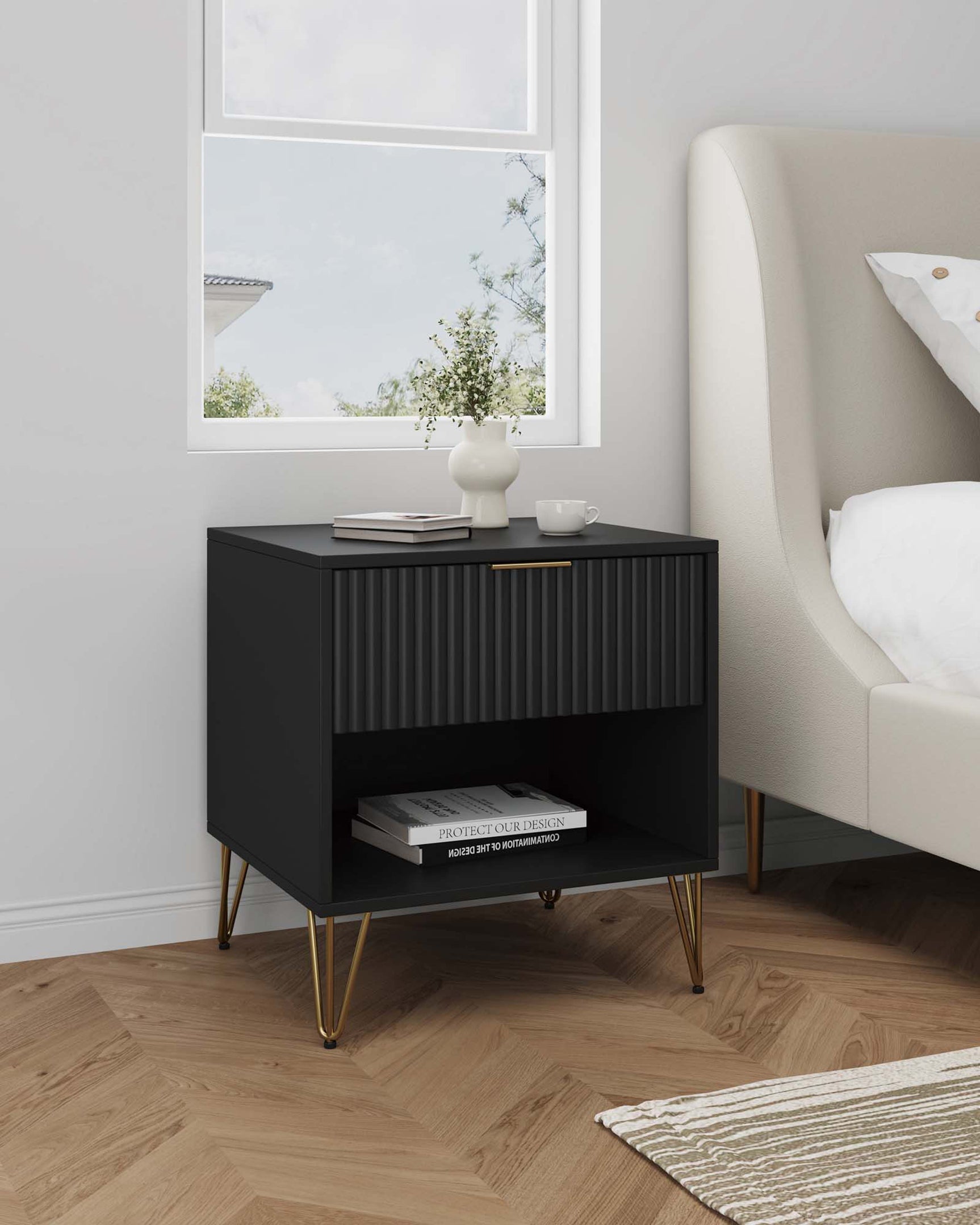DUMBO 1.0 Nightstand in Black - Ornate Home