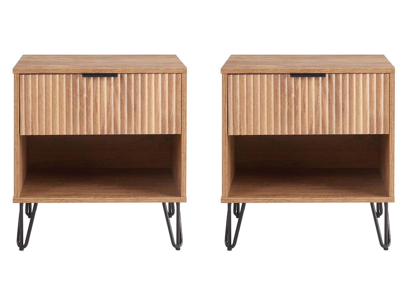 DUMBO 1.0 Nightstand in Golden Brown (set of 2) - Ornate Home