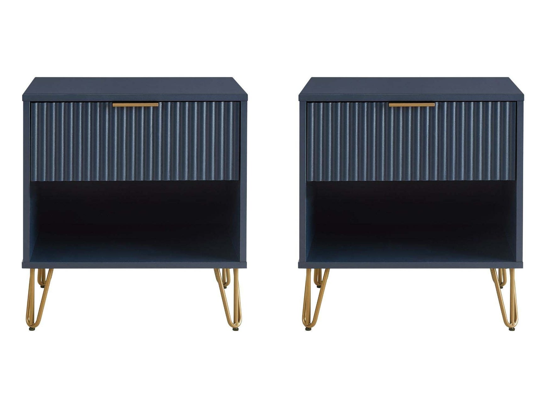 DUMBO 1.0 Nightstand in Midnight Blue (set of 2) - Ornate Home