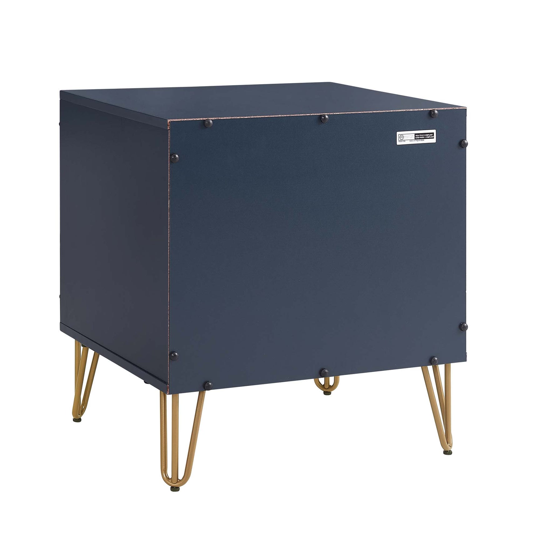 DUMBO 1.0 Nightstand in Midnight Blue (set of 2) - Ornate Home