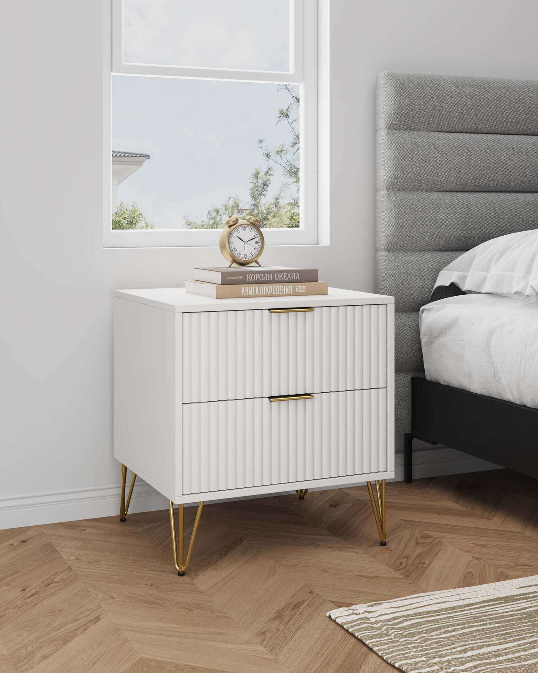DUMBO 2.0 Nightstand in White - Ornate Home