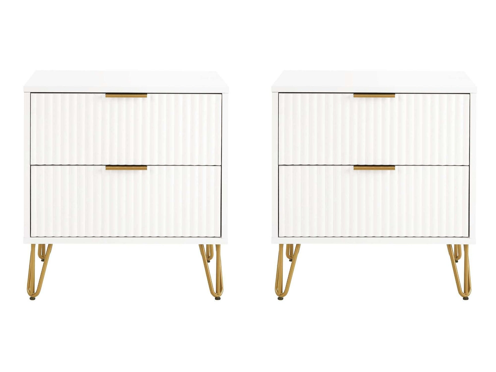 DUMBO 2.0 Nightstand in White (set of 2) - Ornate Home