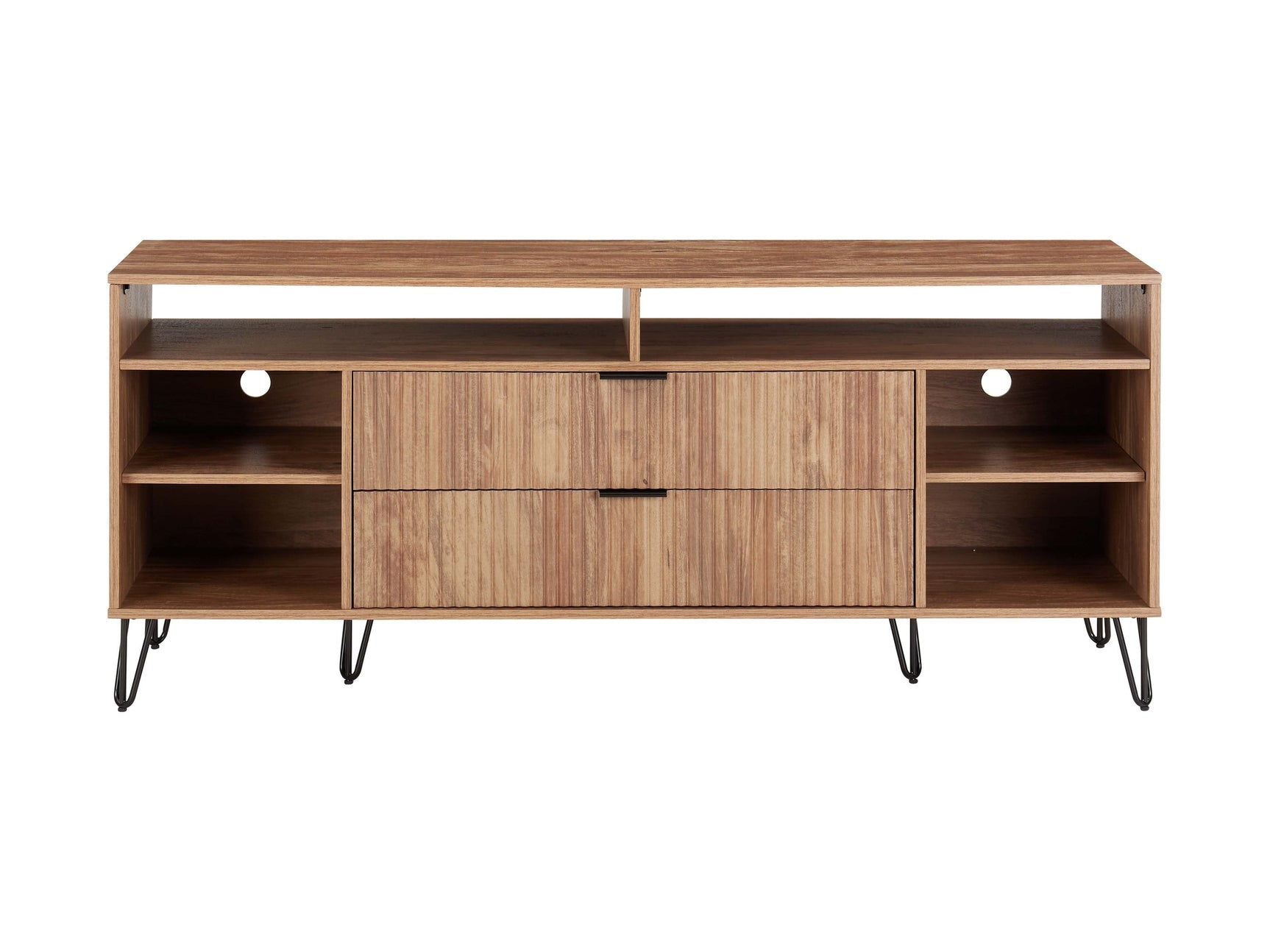 DUMBO 63" TV Stand in Golden Brown - Ornate Home