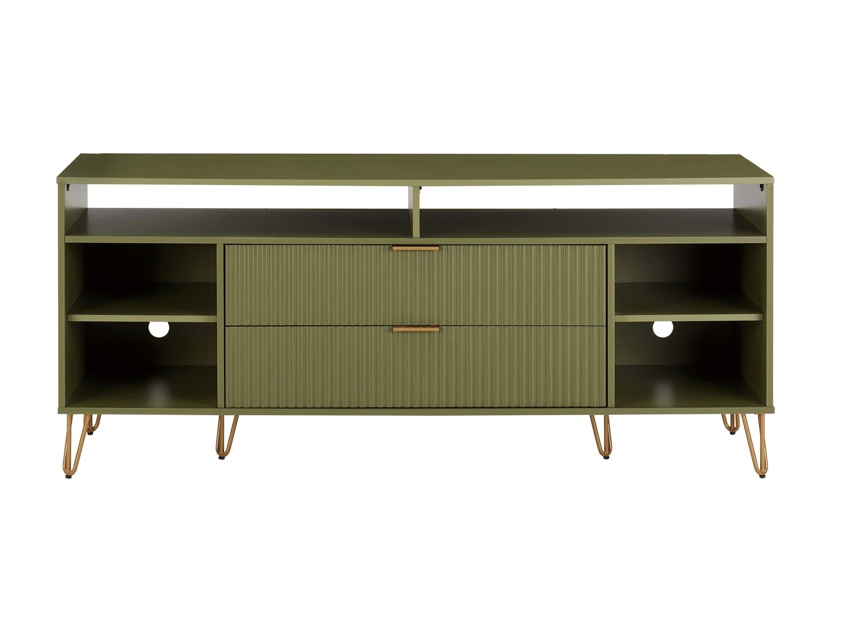DUMBO 63" TV Stand in Olive Green - Ornate Home