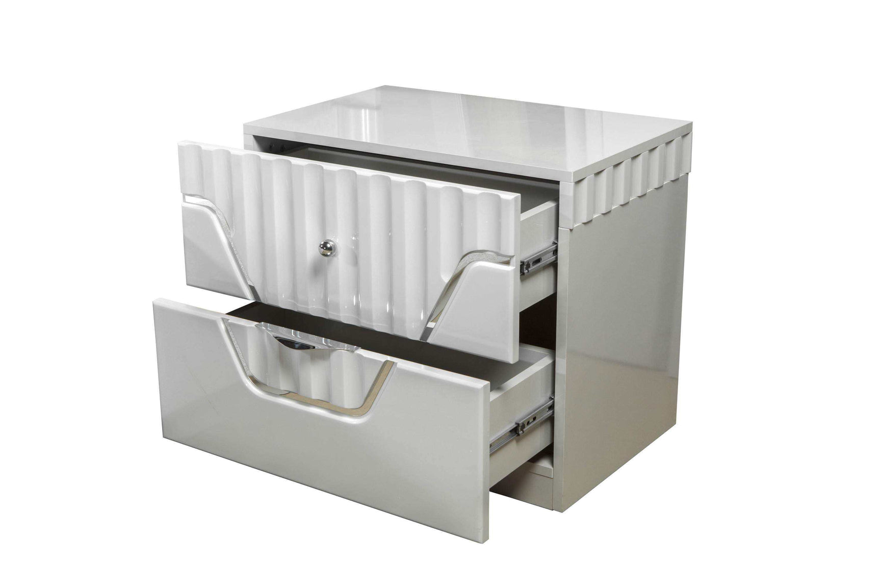 Da Vinci Gray Nightstand - Ornate Home