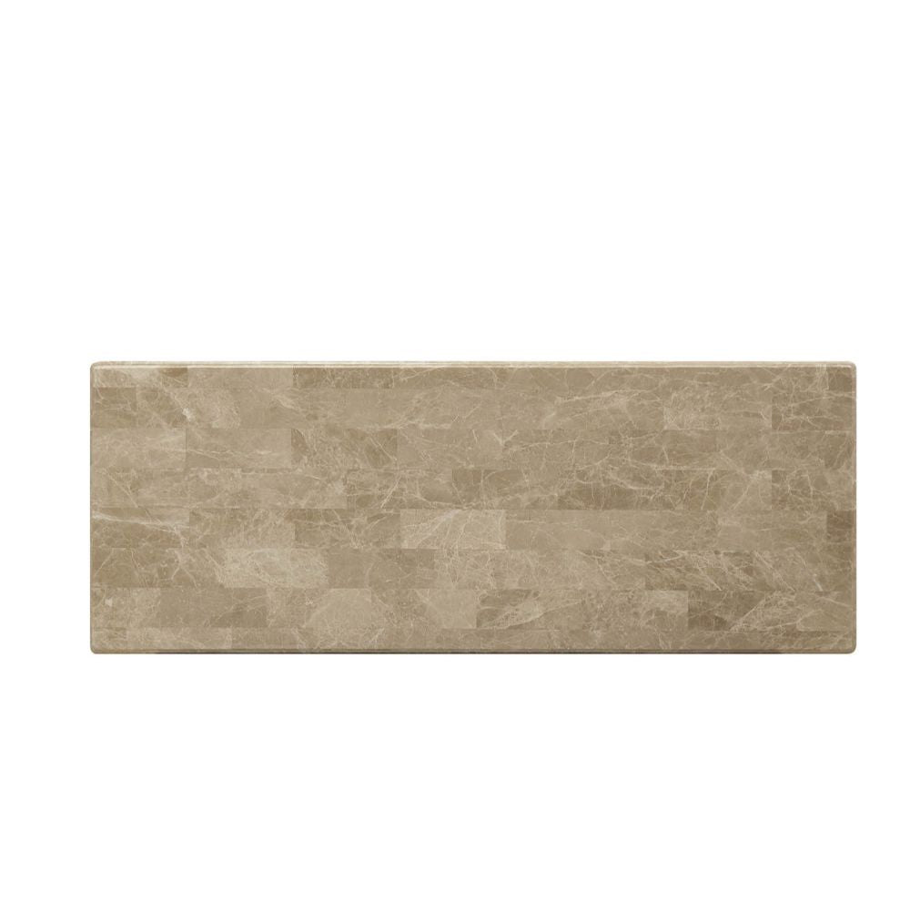 Daesha Sofa Table in Marble/Antique Gold - Ornate Home