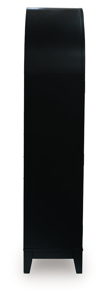 Dagandale Black/Natural Accent Cabinet (Online Special Price) - Ornate Home