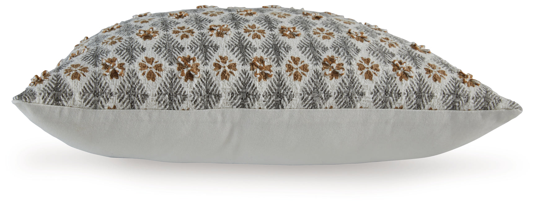 Dainwick White/Gray/Brown Pillow - Ornate Home