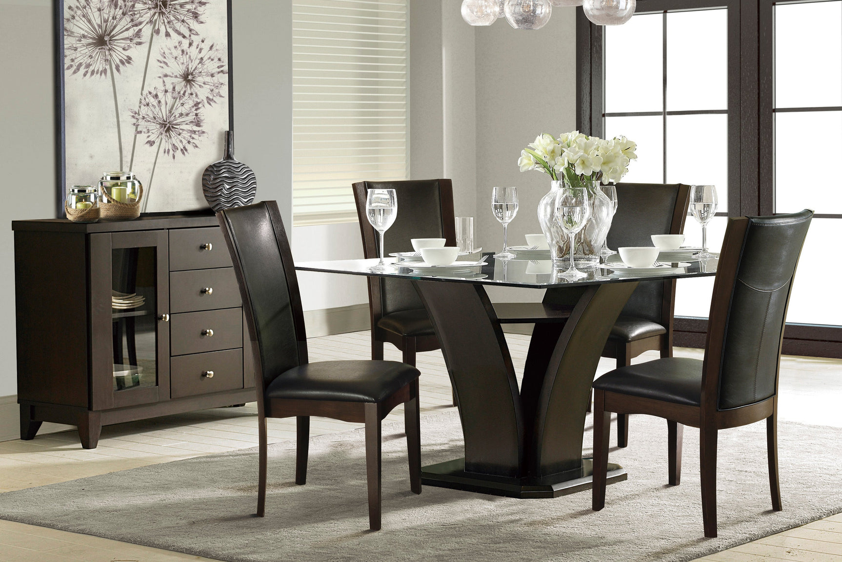 Daisy Brown Side Chair (Set of 2) - Ornate Home