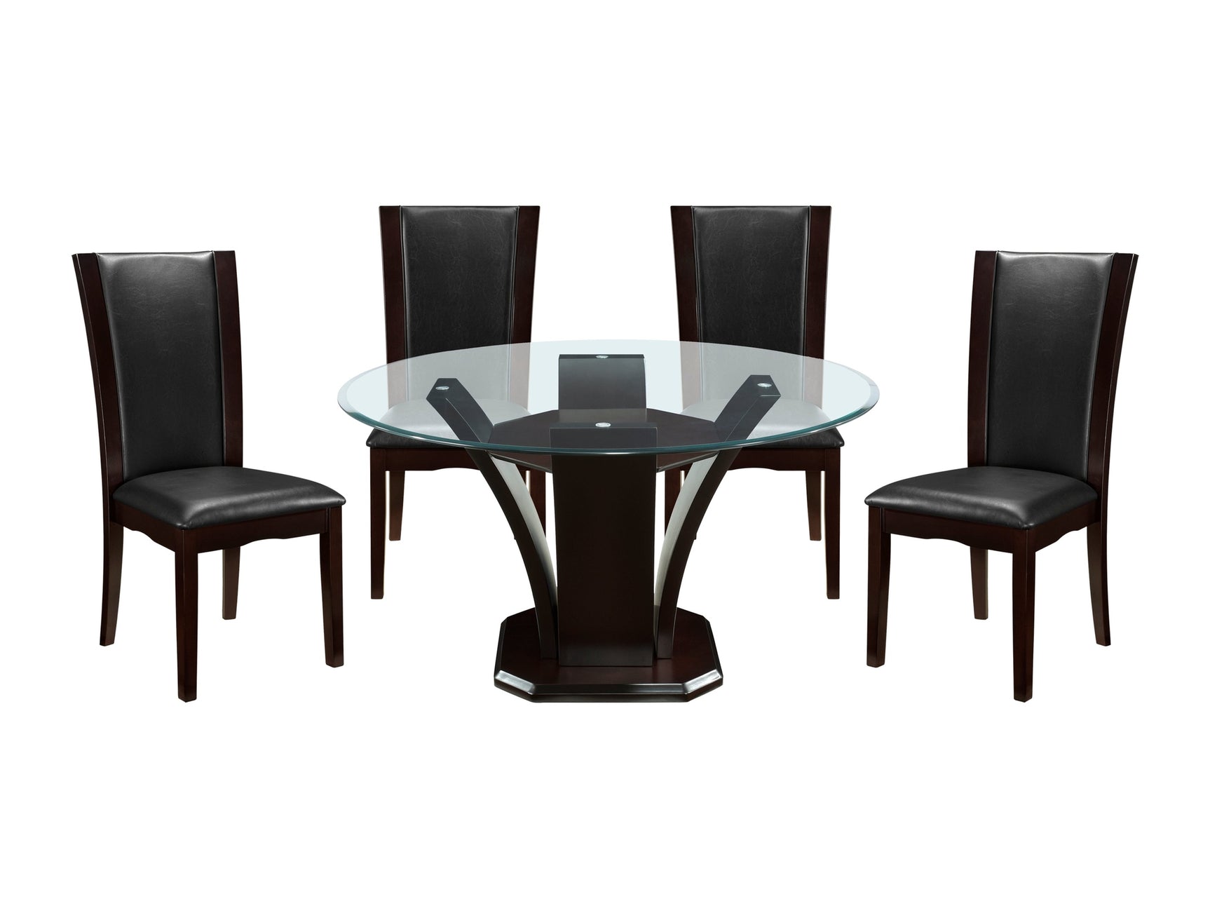 Daisy Espresso-/ Dark Brown 5-piece Dinig Table Set - Ornate Home