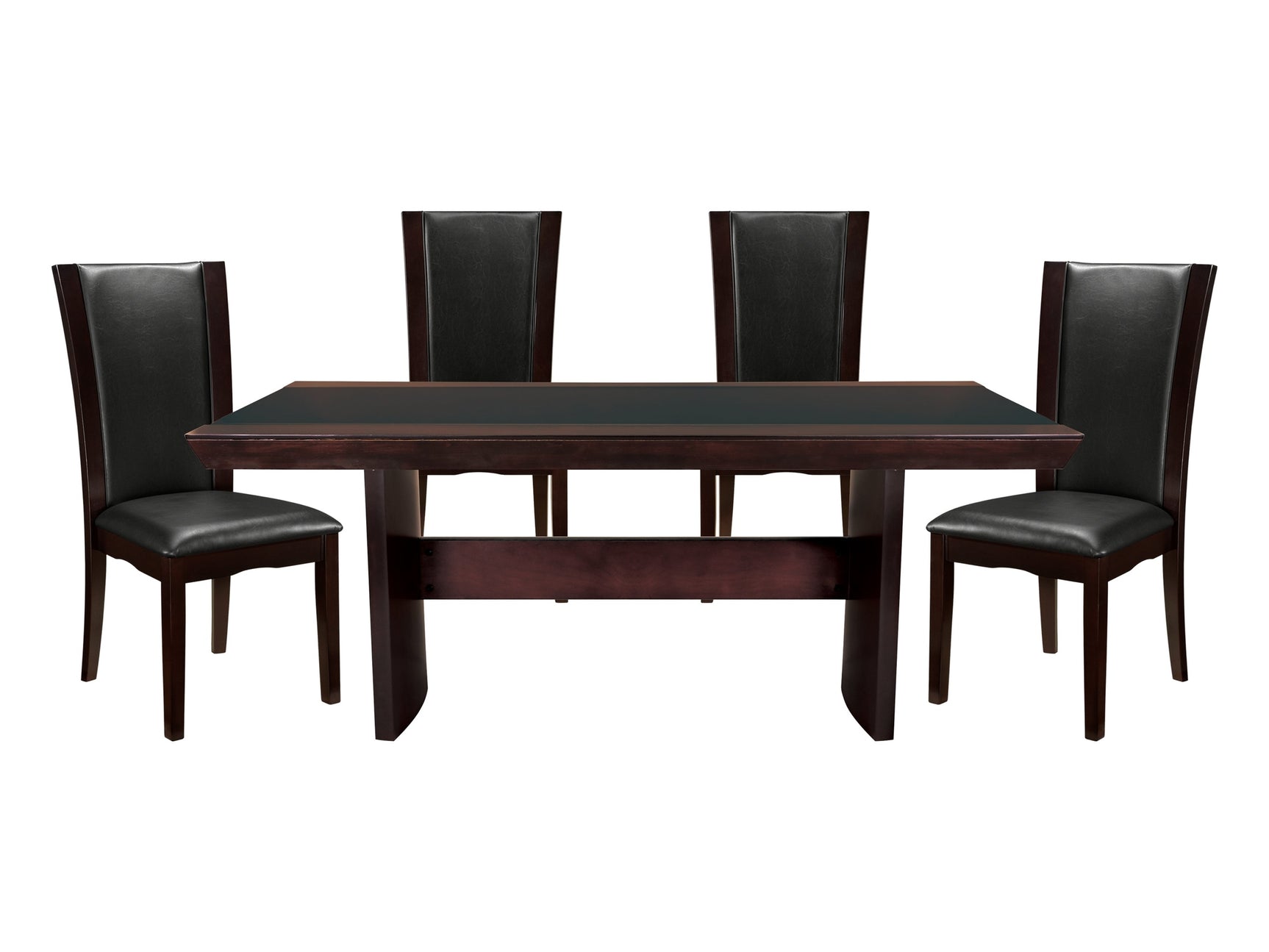 Daisy Espresso-/ Dark Brown 5-piece Dinig Table Set - Ornate Home