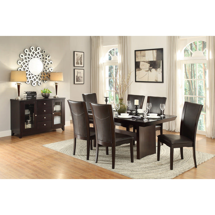 Daisy Espresso Dining Table - Ornate Home