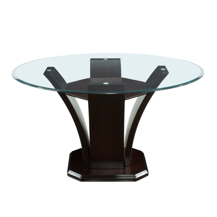 Daisy Espresso Round Dining Table - Ornate Home