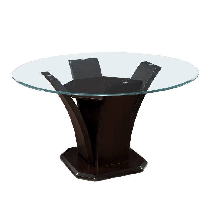 Daisy Espresso Round Dining Table - Ornate Home