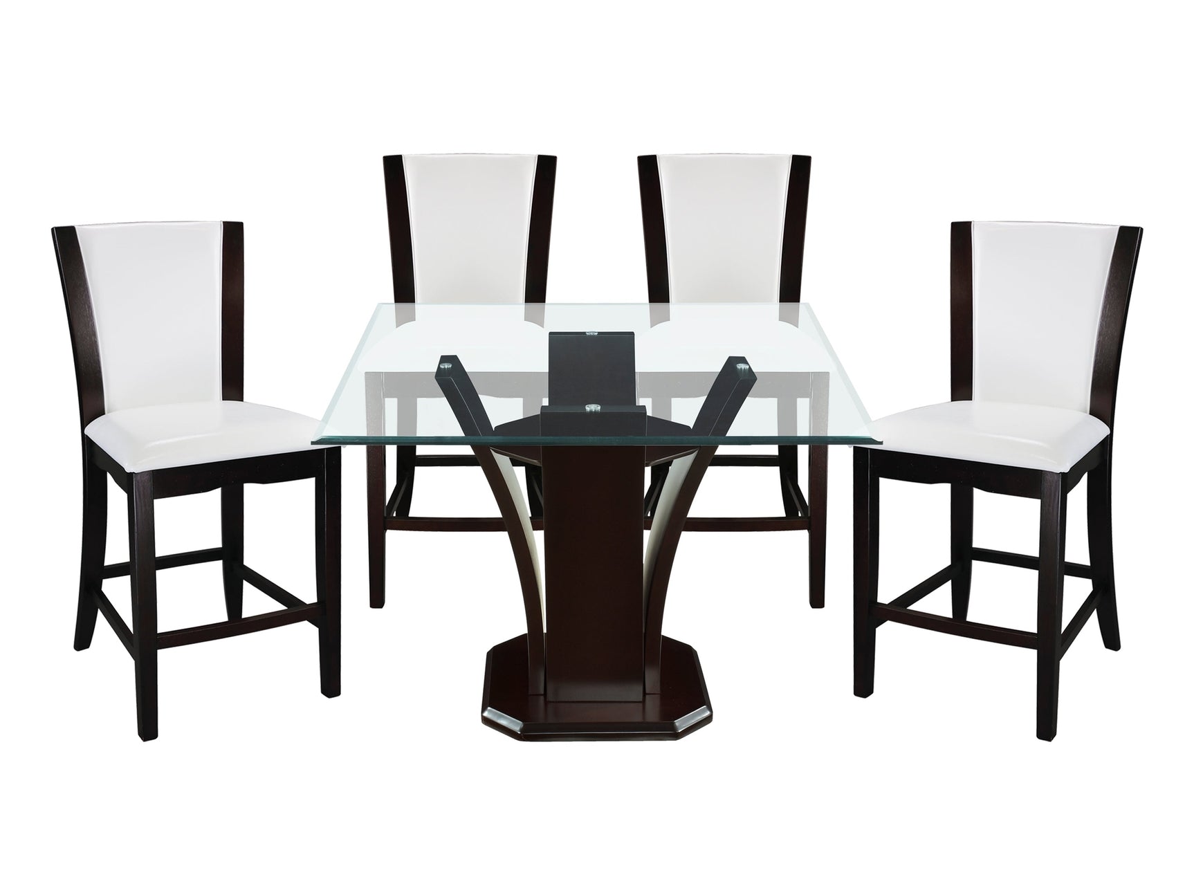 Daisy Espresso-/ White 5-piece Dinig Table Set - Ornate Home
