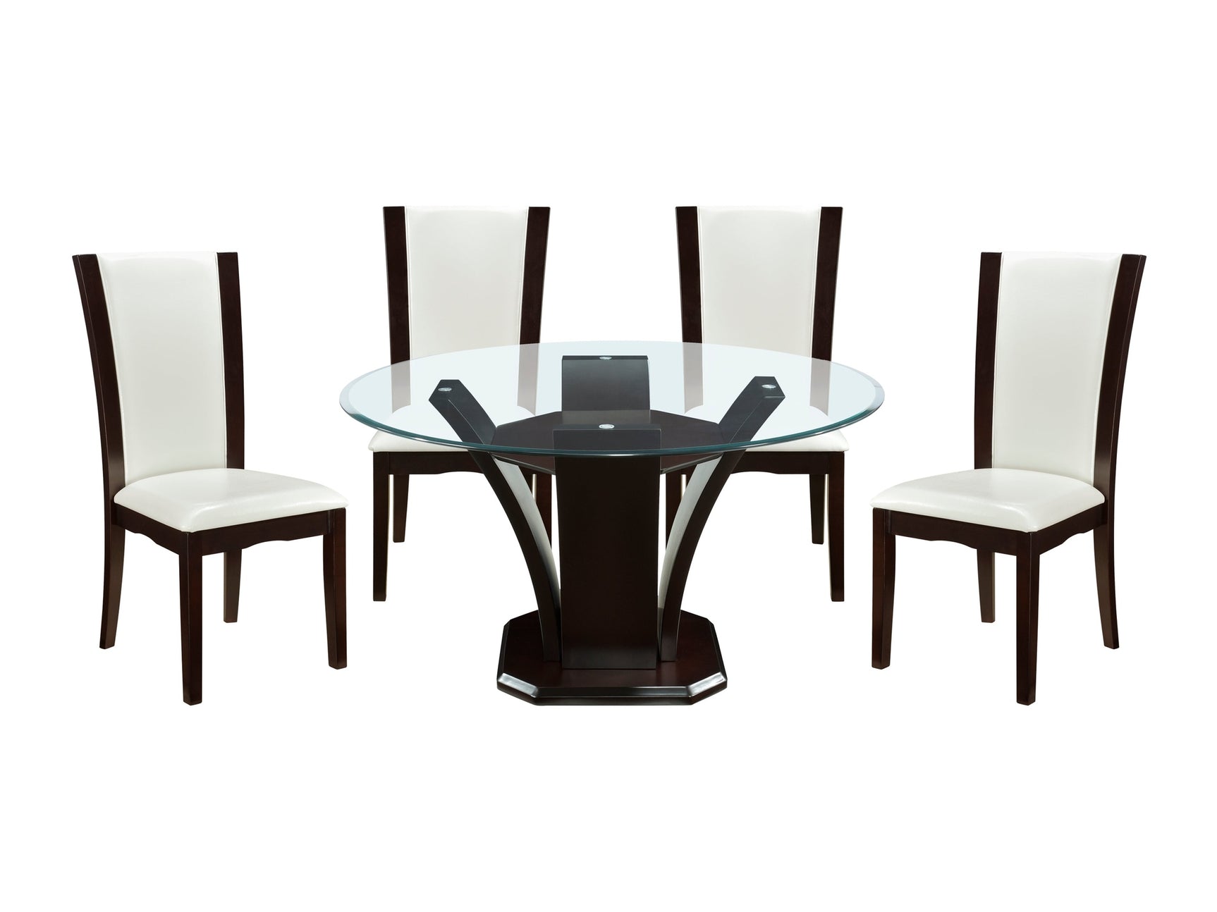 Daisy Espresso-/ White 5-piece Dinig Table Set - Ornate Home