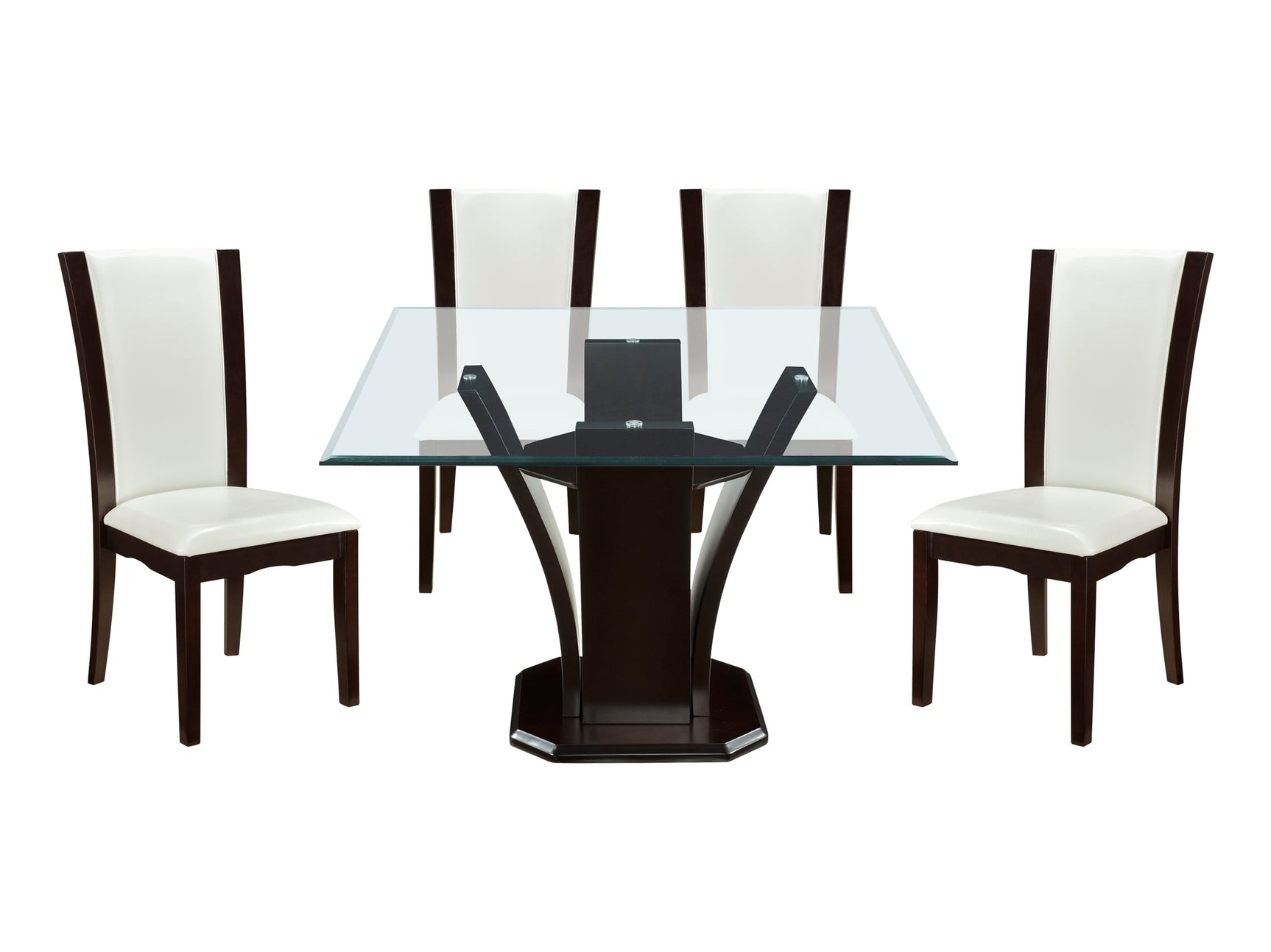 Daisy Espresso-/ White 5-piece Dinig Table Set - Ornate Home