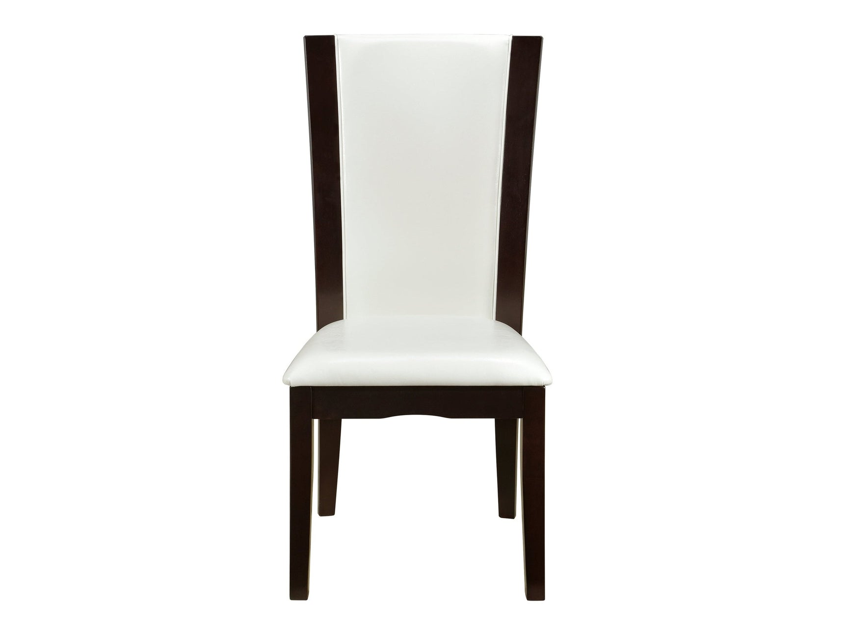 Daisy White/Brown Side Chair (Set of 2) - Ornate Home