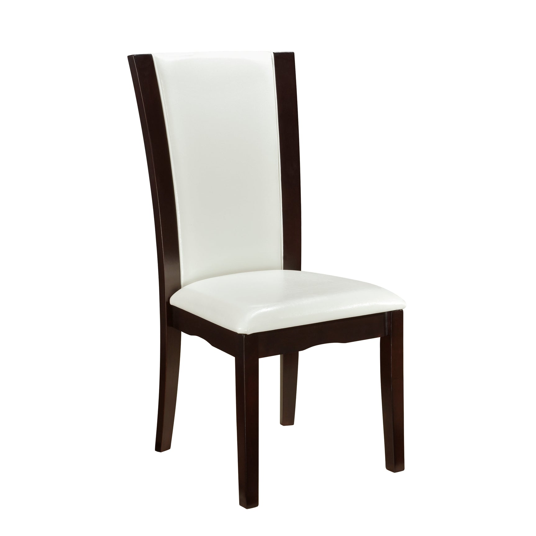Daisy White/Brown Side Chair (Set of 2) - Ornate Home
