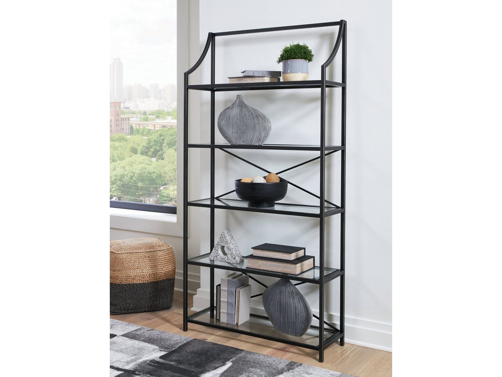 Dakerwell Antique Black Bookcase (Online Special Price) - Ornate Home