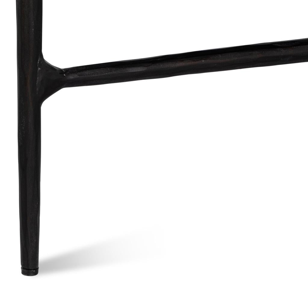 Dakor Black Round Breakfast Table - Ornate Home