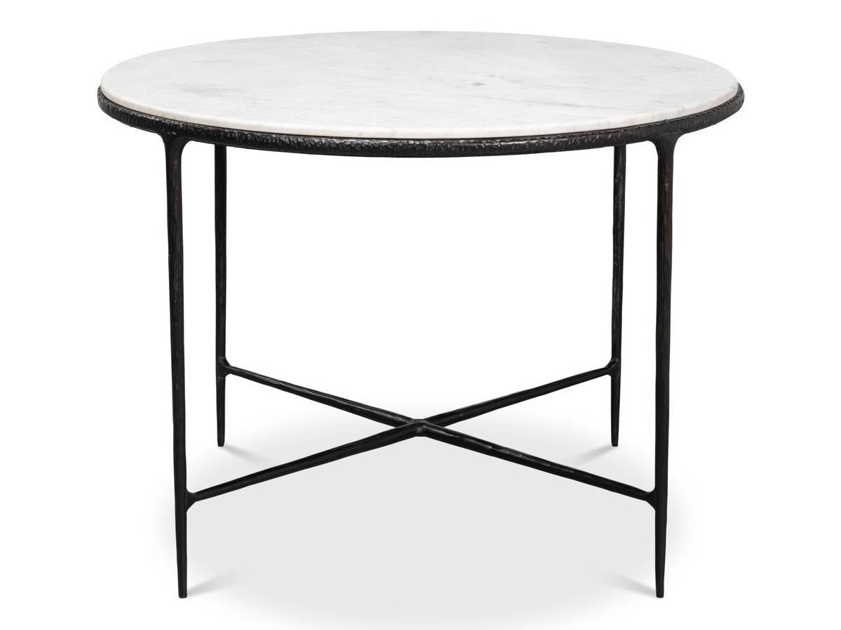 Dakor Black Round Breakfast Table - Ornate Home
