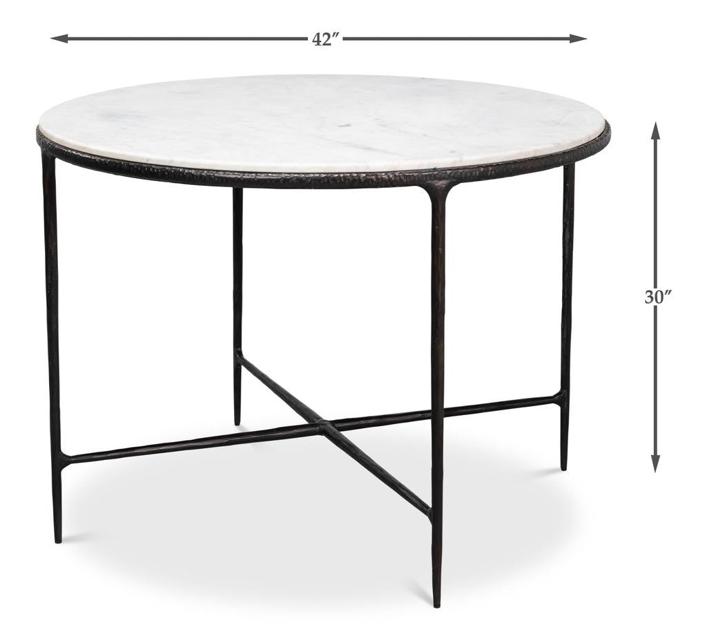 Dakor Black Round Breakfast Table - Ornate Home