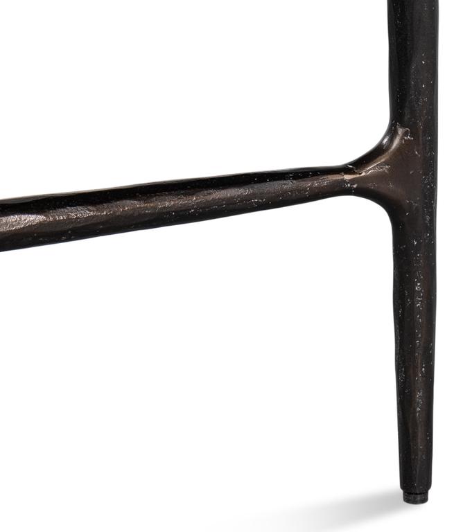 Dakor Black Round Side Table - Ornate Home