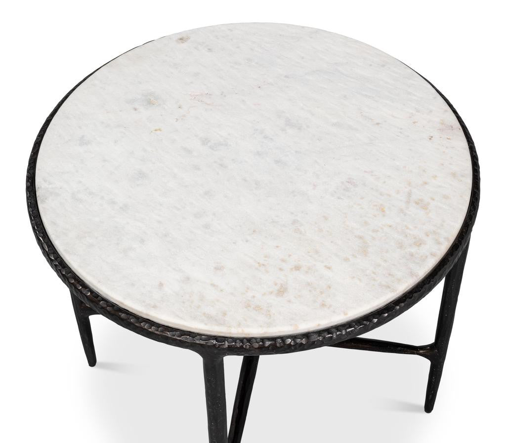 Dakor Black Round Side Table - Ornate Home
