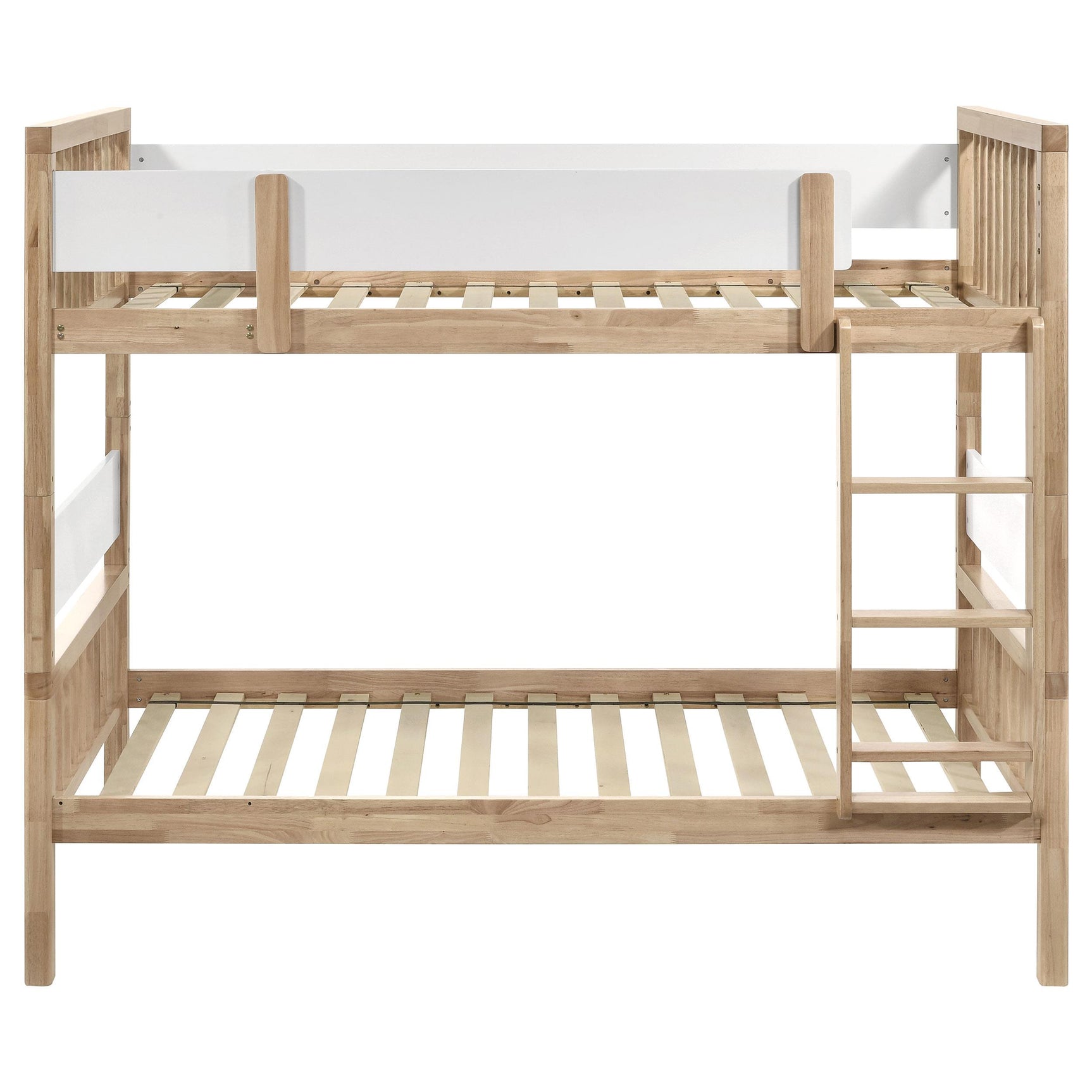 Dakota Natural Wood Twin Over Twin Bunk Bed - Ornate Home