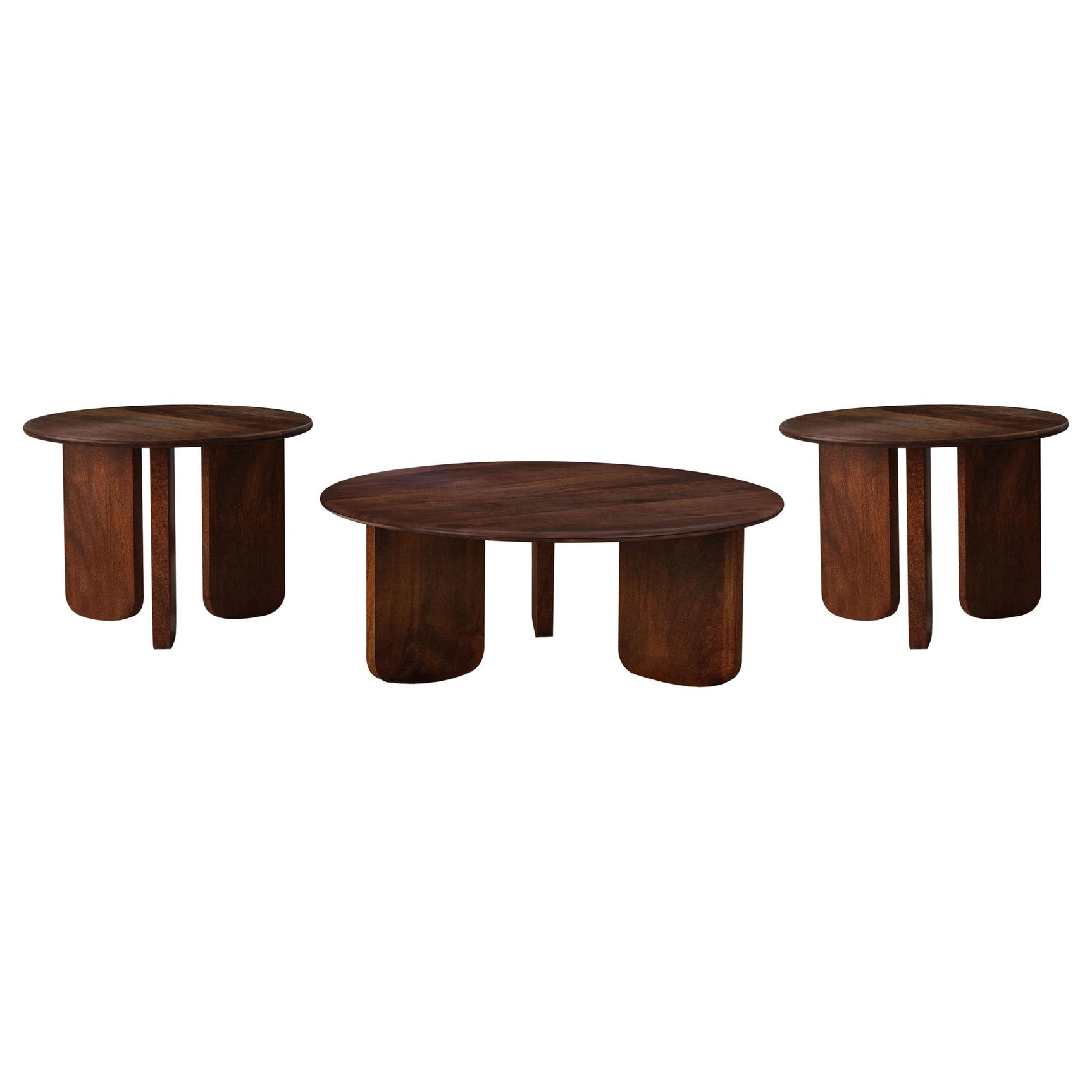 Dale Brown 3-piece Solid Wood Coffee and End Table Set - Ornate Home